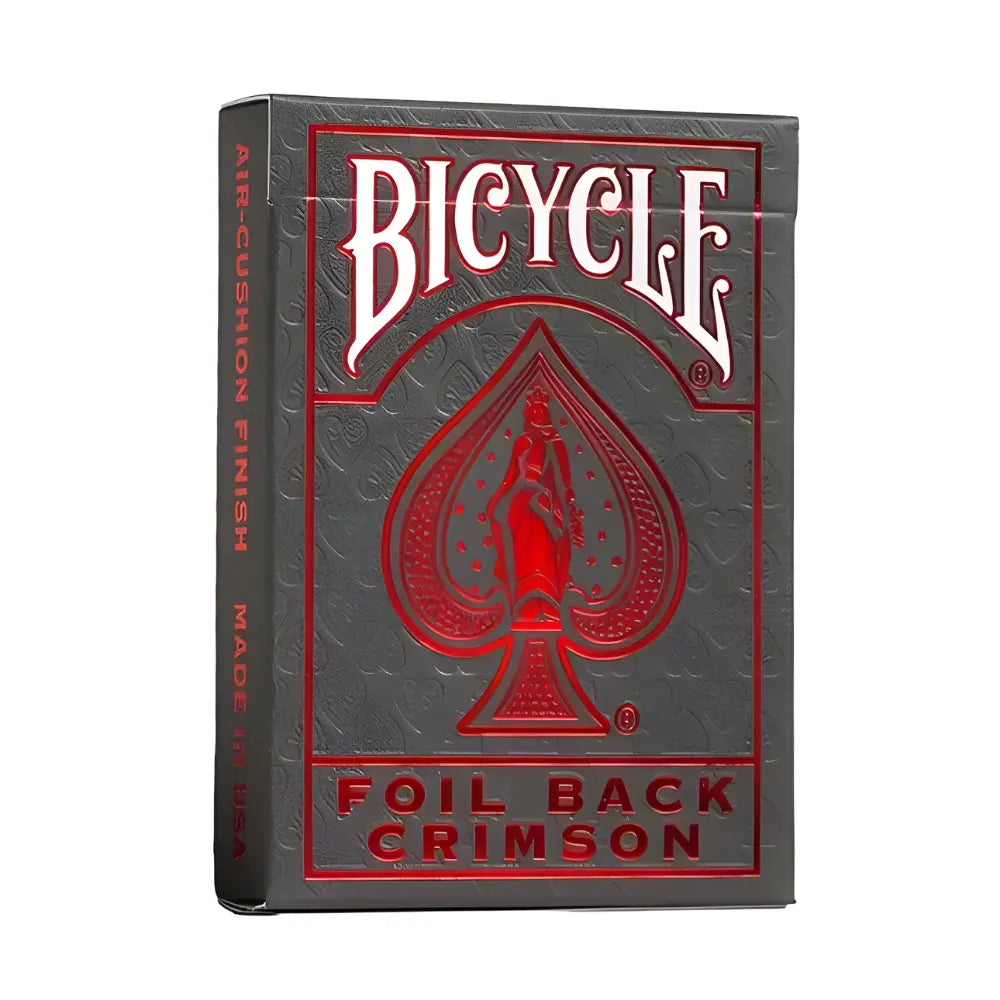 Bicycle Foil Back Crimson 1