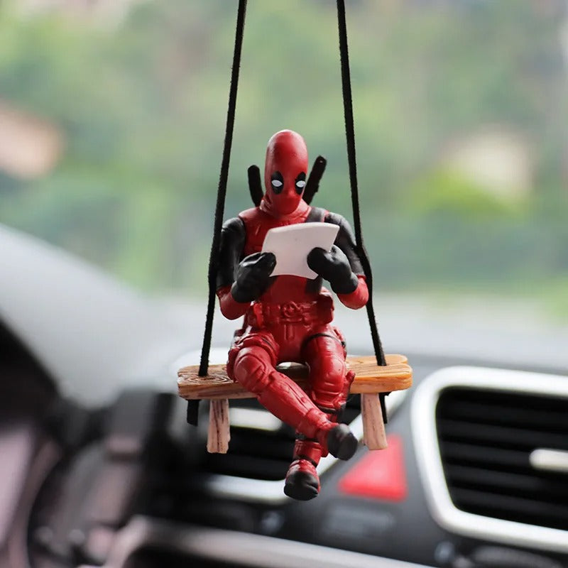 Deadpool Cartoon Pendant Rear View Mirror Accessory