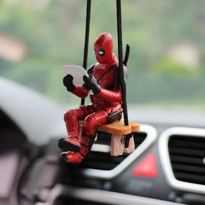 Deadpool Cartoon Pendant Rear View Mirror Accessory