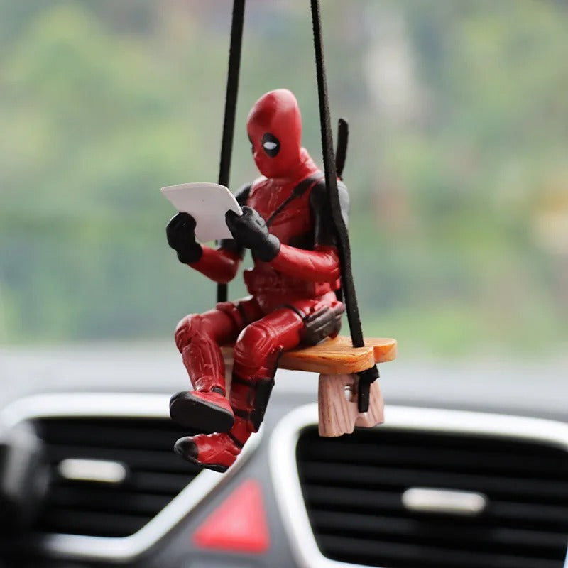 Deadpool Cartoon Pendant Rear View Mirror Accessory
