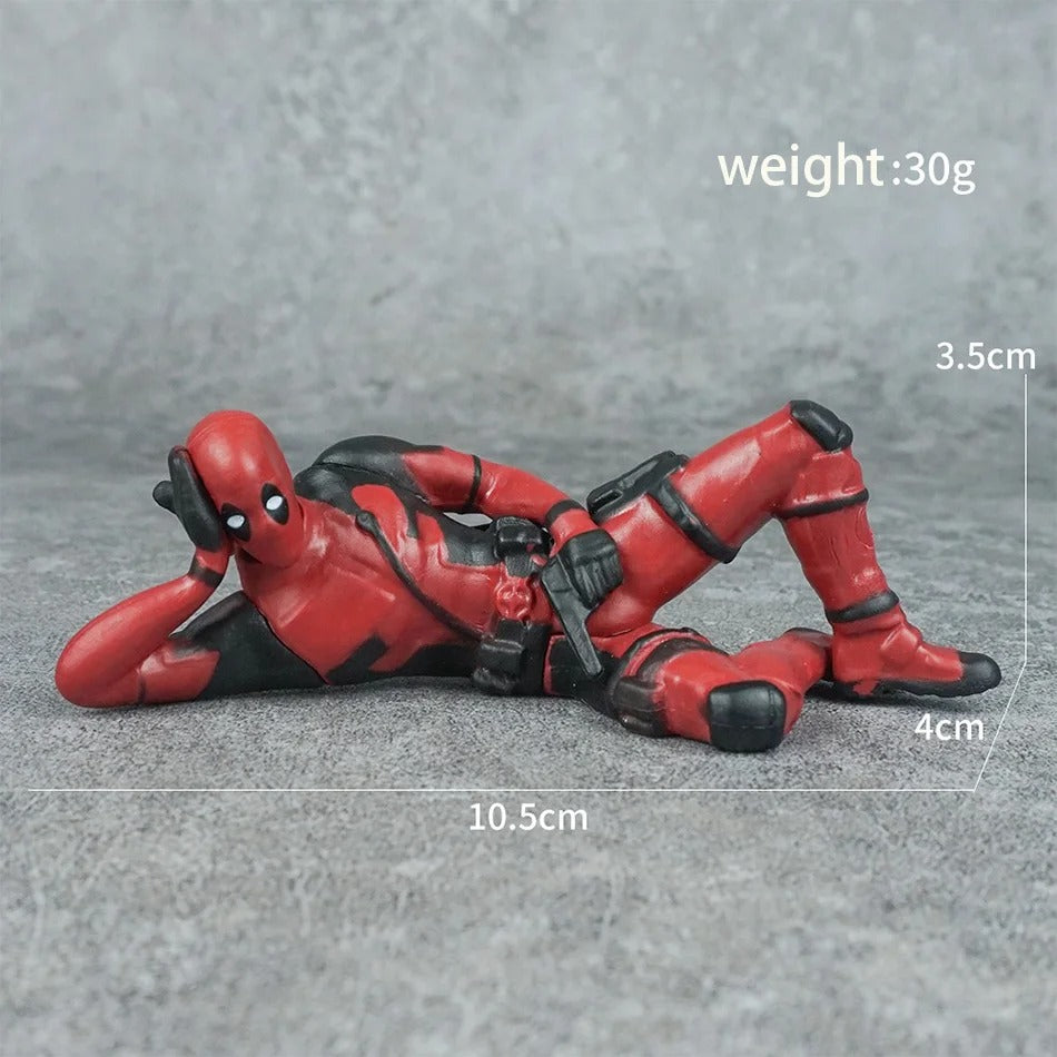 Deadpool Desk Accesories 6 Pcs Model Figure Toys