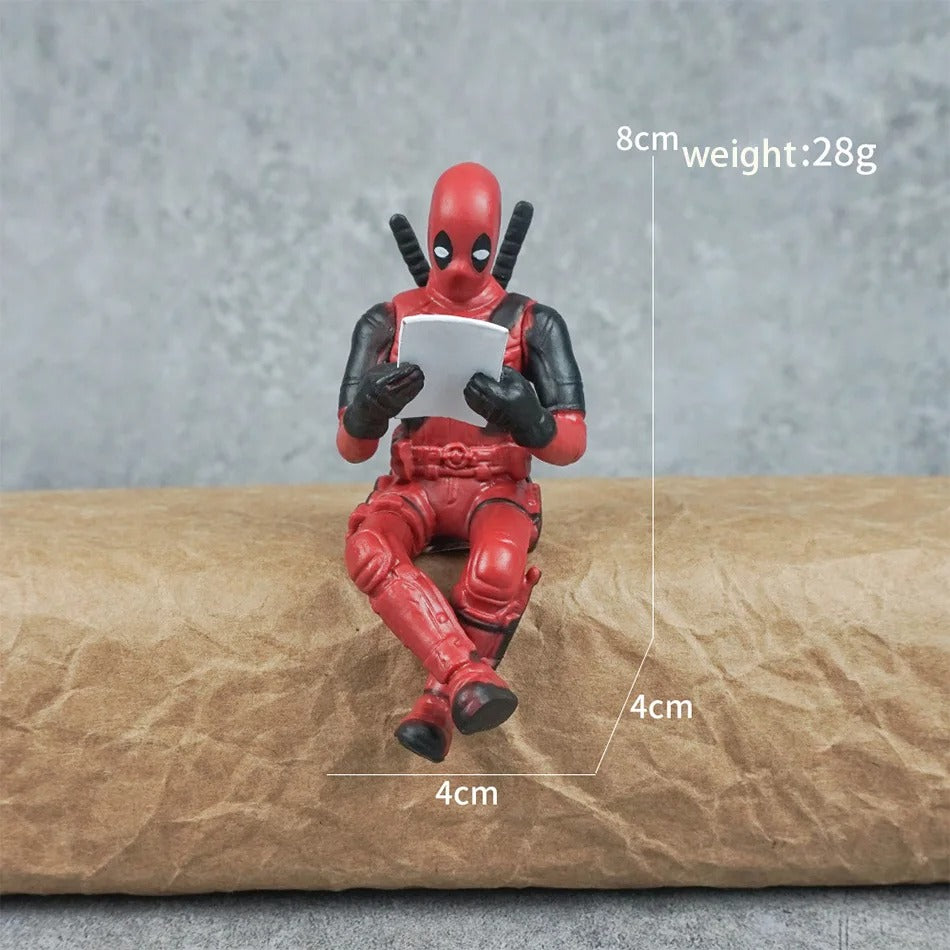 Deadpool Desk Accesories 6 Pcs Model Figure Toys