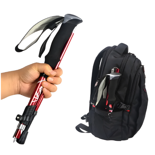 Foldable Hiking Stick Outdoor Camping Portable Pole 1