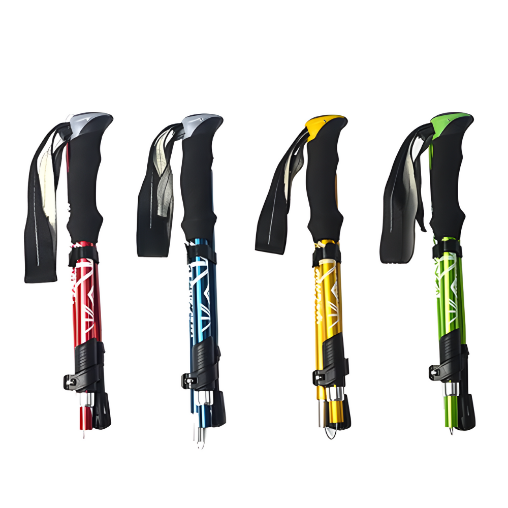 Foldable Hiking Stick Outdoor Camping Portable Pole 3