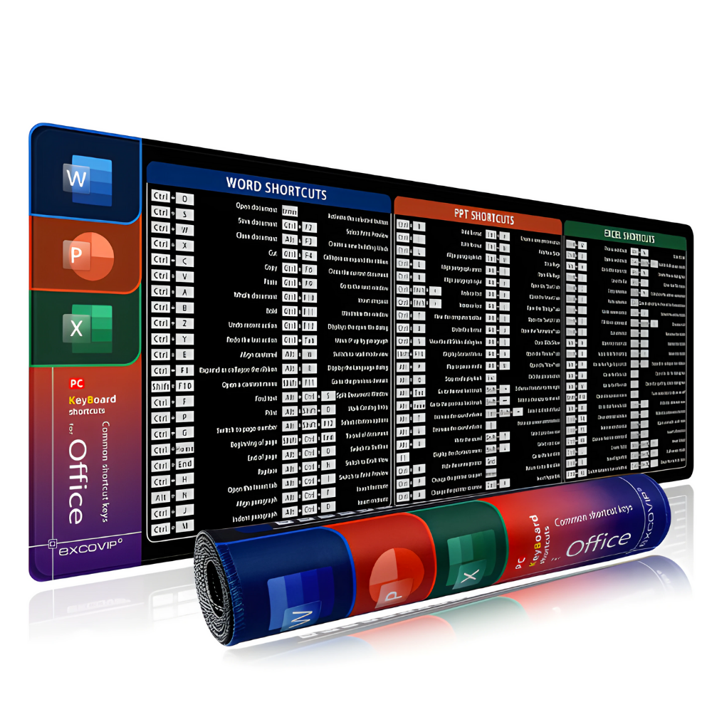 Microsoft Office Shortcuts Keyboard And Mouse Pad 1