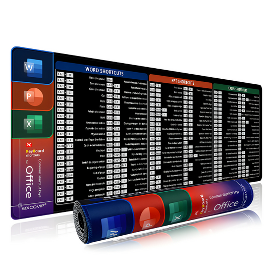 Microsoft Office Shortcuts Keyboard And Mouse Pad 1