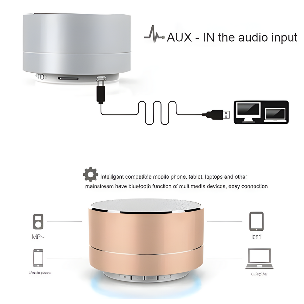 Mini Portable Speakers With Charging Cable 5
