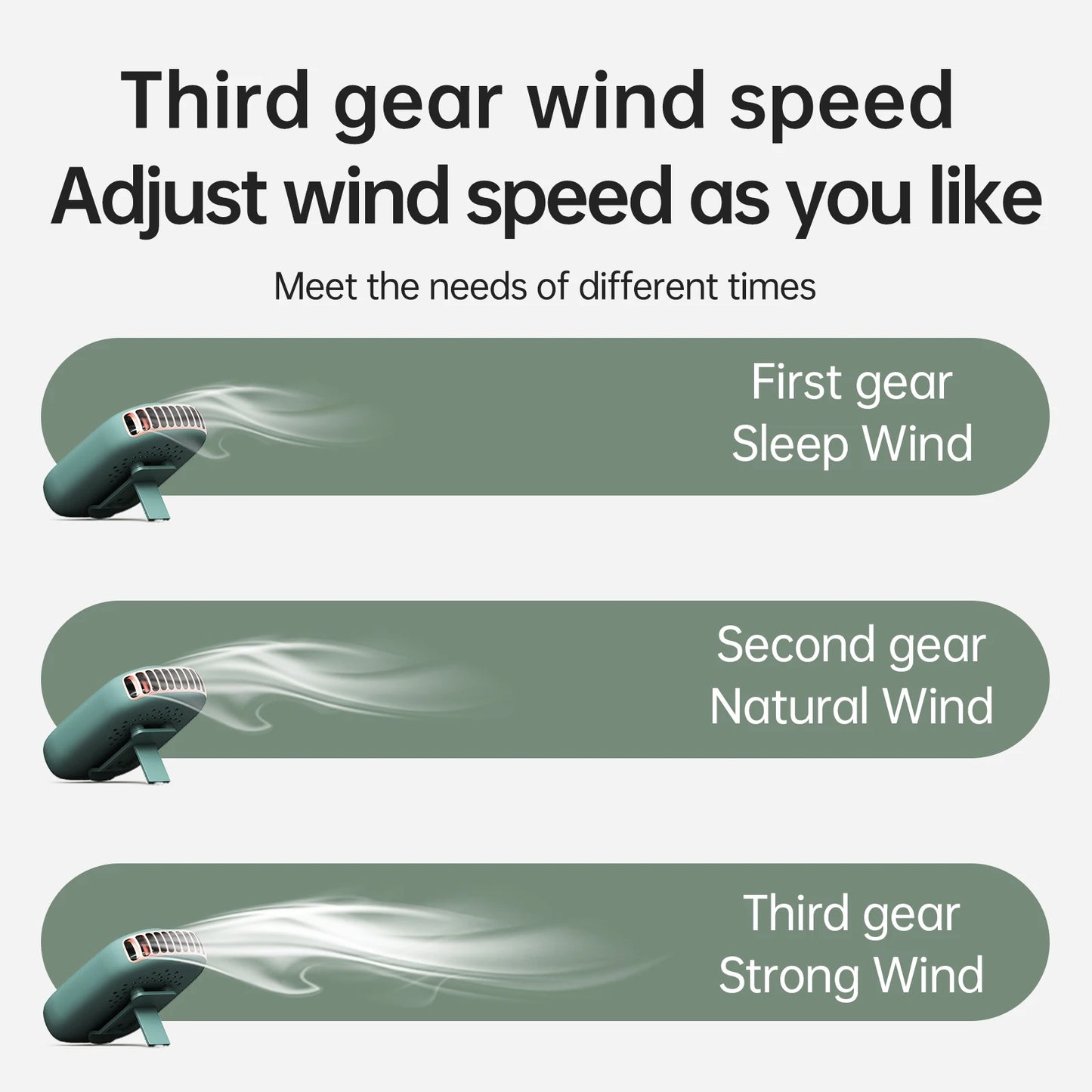 Portable Bladeless USB Charging Hanging Mini Fan 5