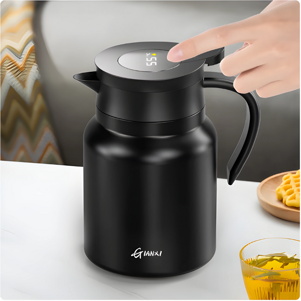 Teapot With Temperature Sensor And Ceramic Liner Filterate 1