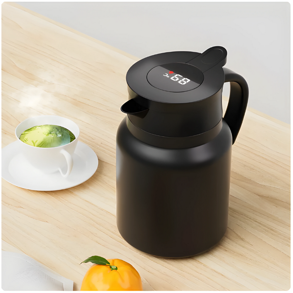 Teapot With Temperature Sensor And Ceramic Liner Filterate 2