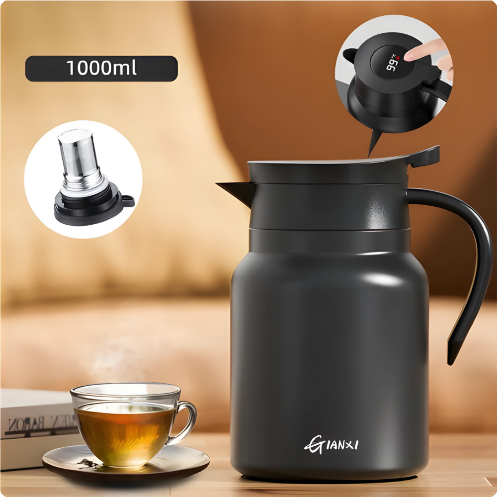 Teapot With Temperature Sensor And Ceramic Liner Filterate 5