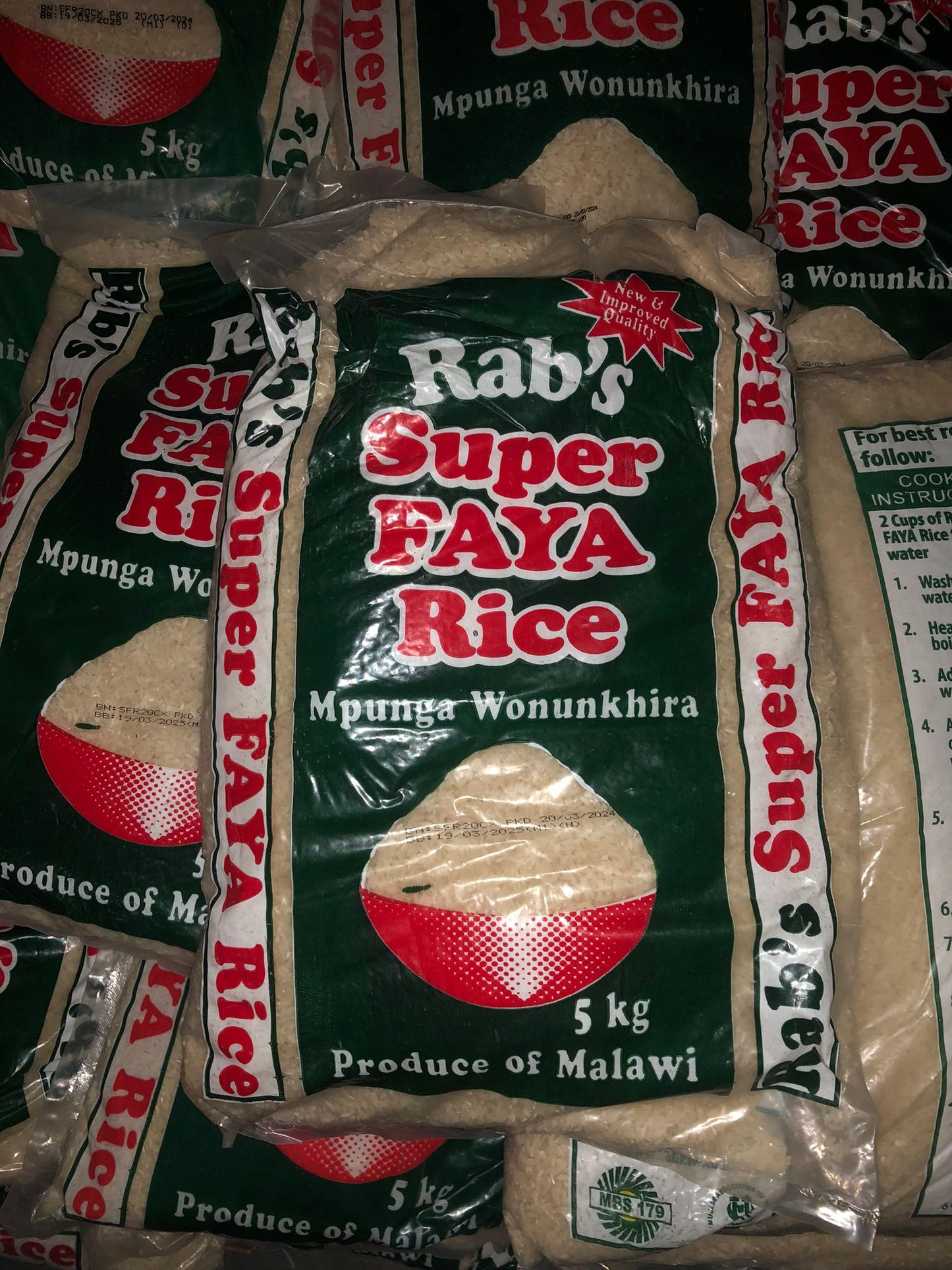 RAB'S SUPER FAYA RICE MPUNGA WONUNKHIRA 5KG