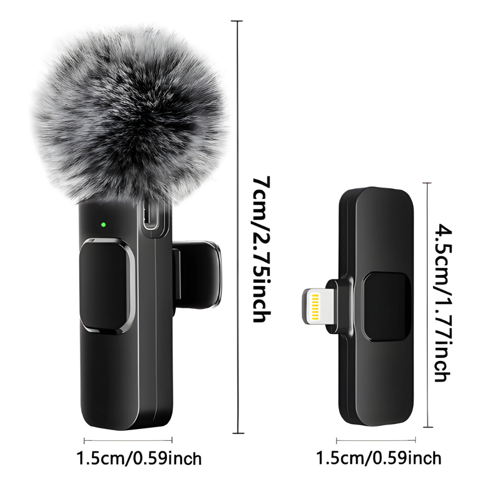 Wireless 2 In 1 IOS Lavailer Microphone 2