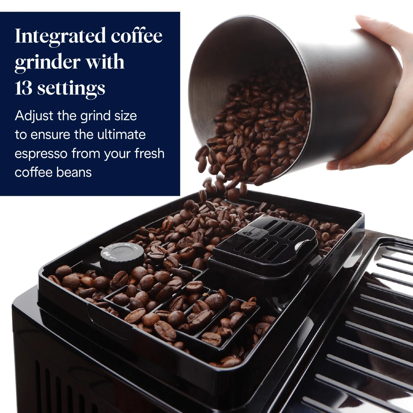 De'Longhi Magnifica Start Automatic Bean To Cup Coffee Machine ECAM220.60.B - Black