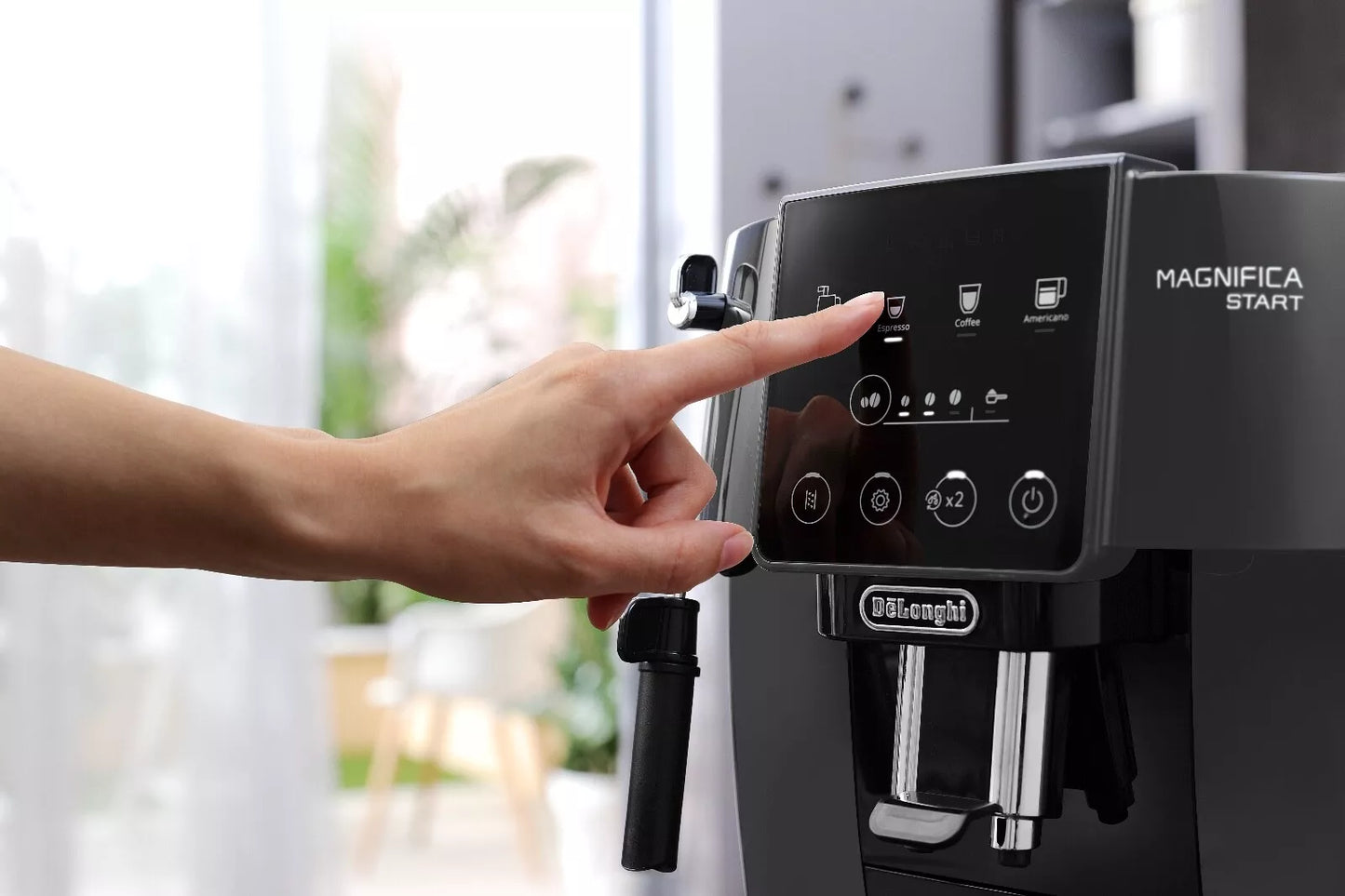 De Longhi Magnifica Start Automatic Coffee Machine With Milk Nozzle