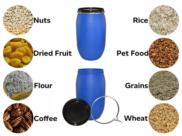 Platic Barrel 220L Storage For Shipping Container With Lid