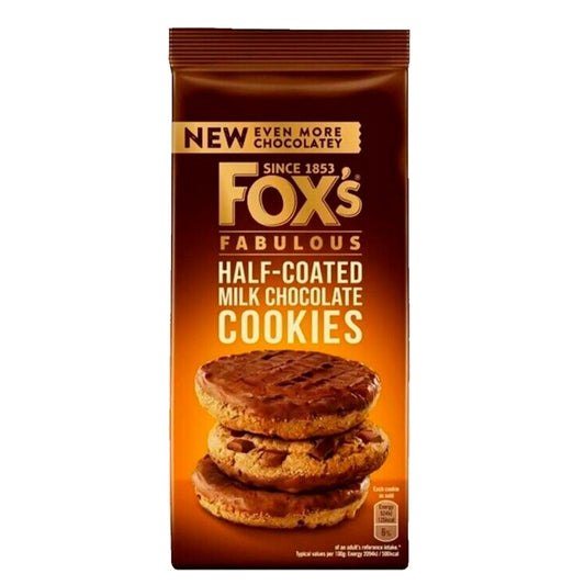 Fox’s Fabulous Half-Coated Milk Chocolates Cookies - Apex Cargo