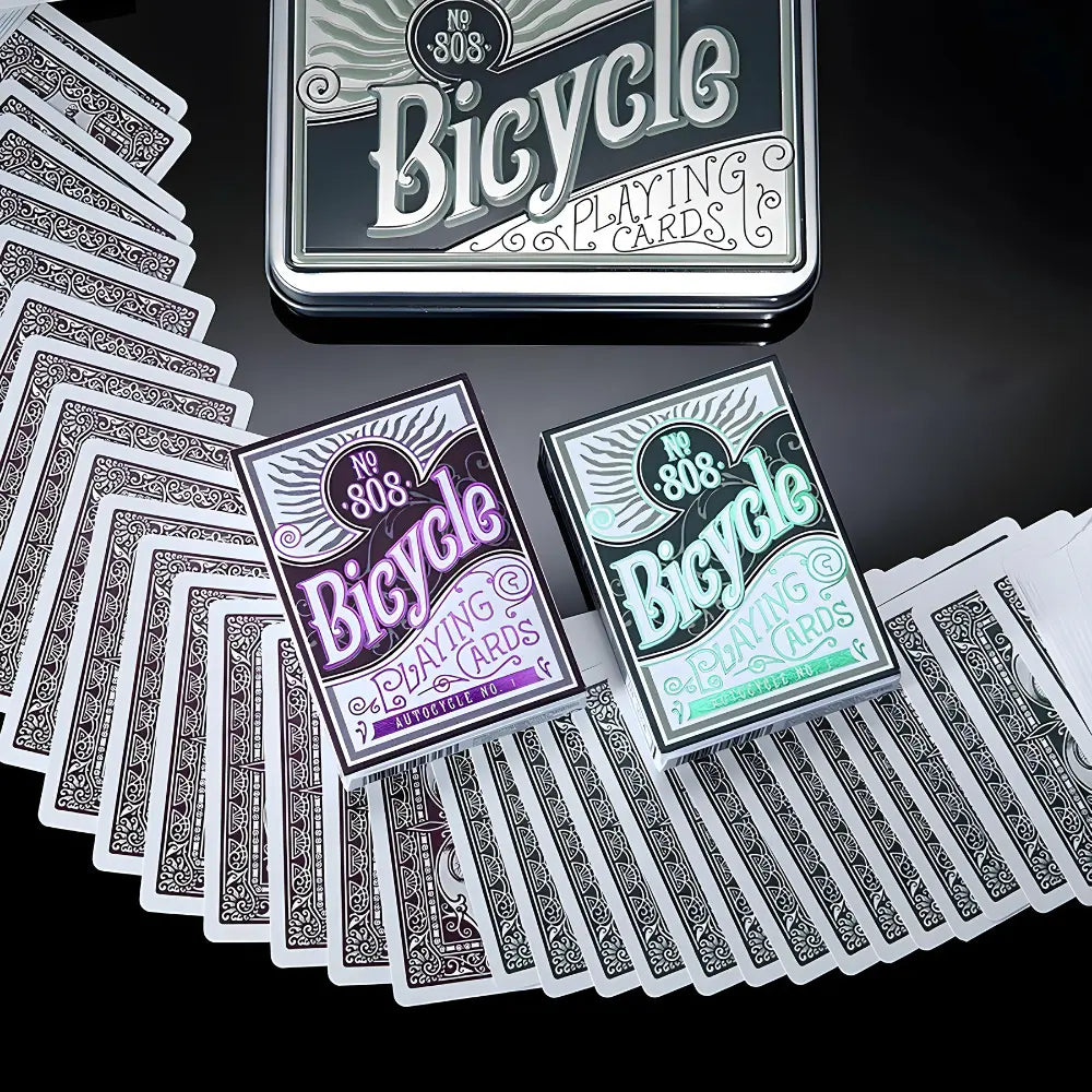 Bicycle Collectors Ton 2 Decks Green And Purple Bicycle