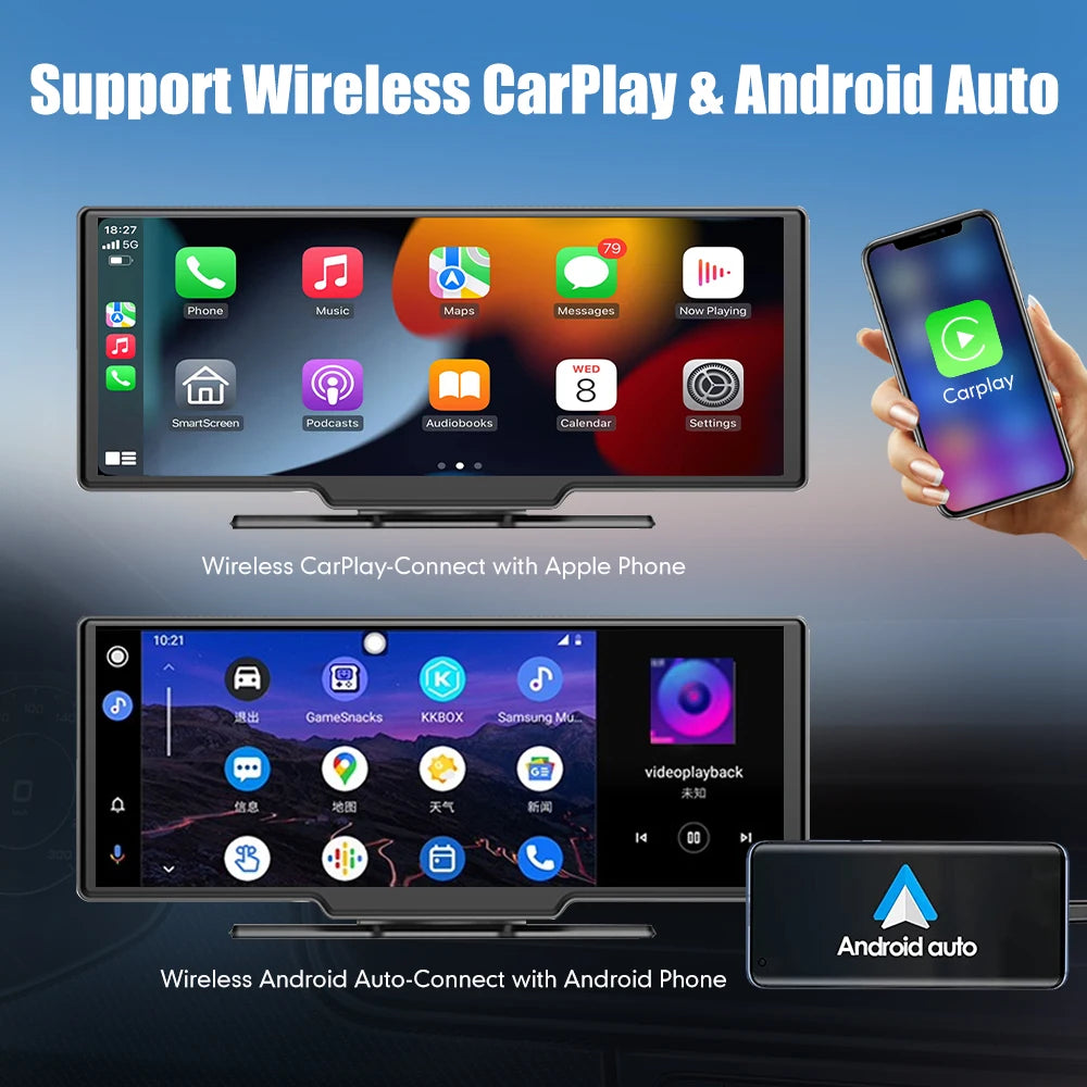 CARPLAY MONITOR IPS SCREEN 10.26 INCH WIRELESS 2