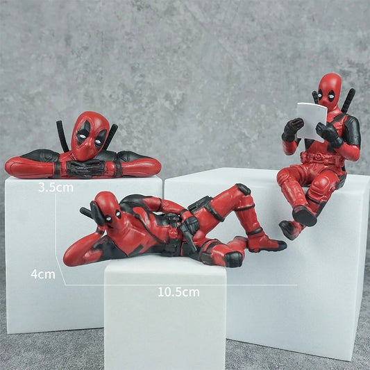 Deadpool Desk Accesories 6 Pcs Model Figure Toys