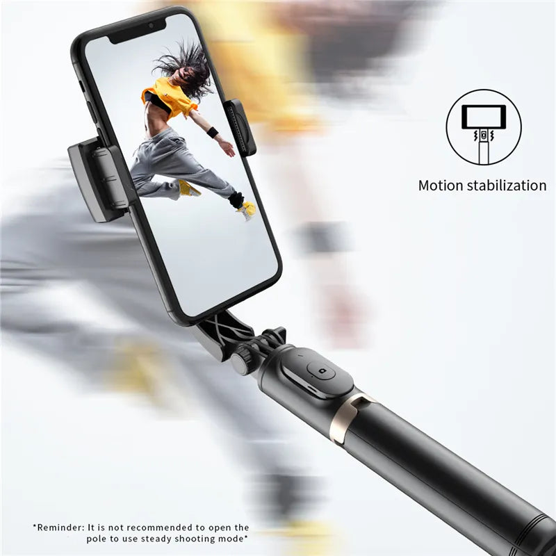 Gimball Stabiliser Selfie Stick For IOS And Android Foldable