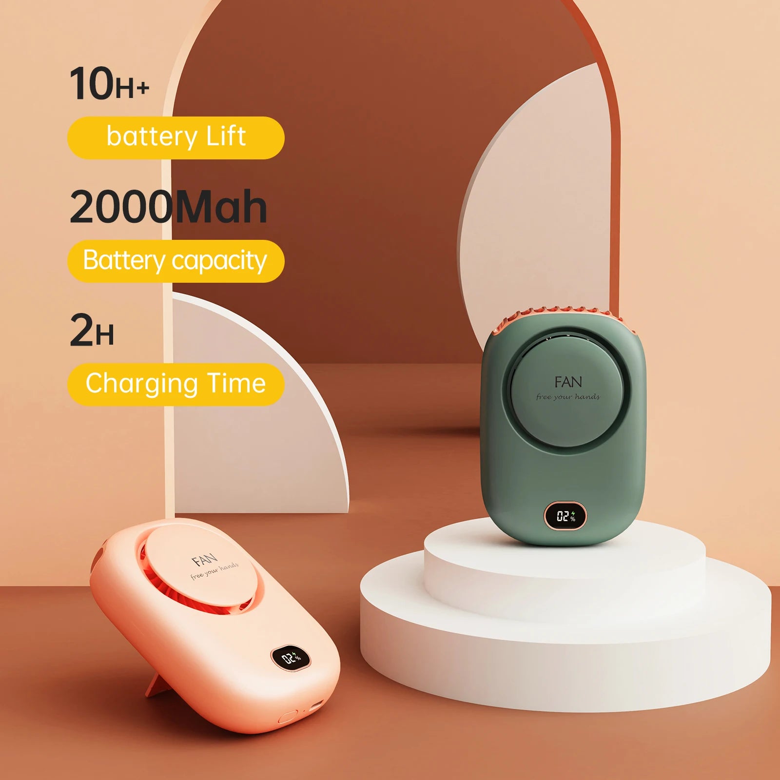 Portable Bladeless USB Charging Hanging Mini Fan 4