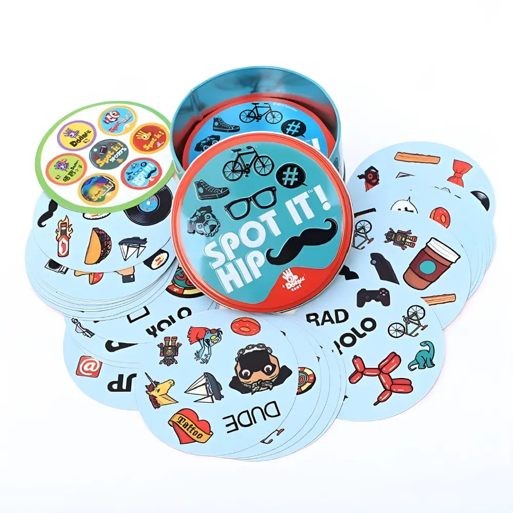 Spot It Hip Card Games Tin Sole Full Of Soul