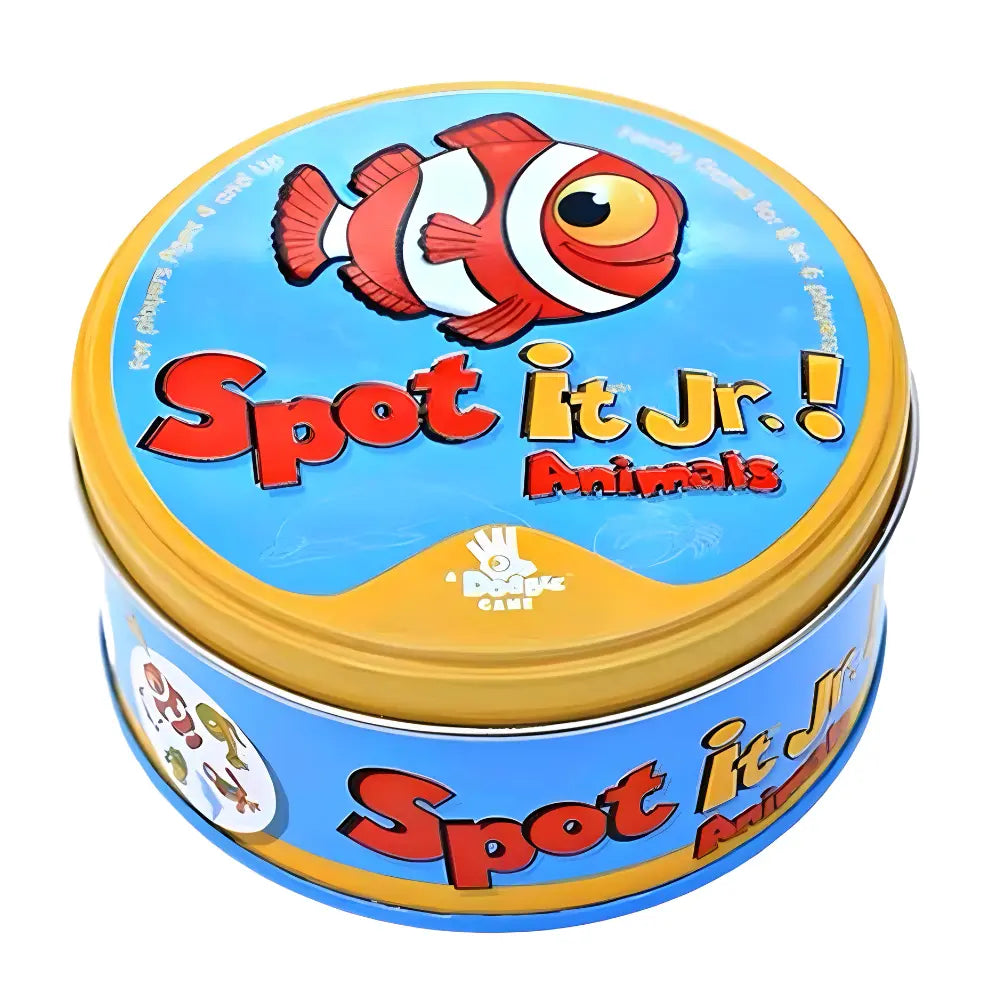 Spot It Jr Animals Card Games Tin 1