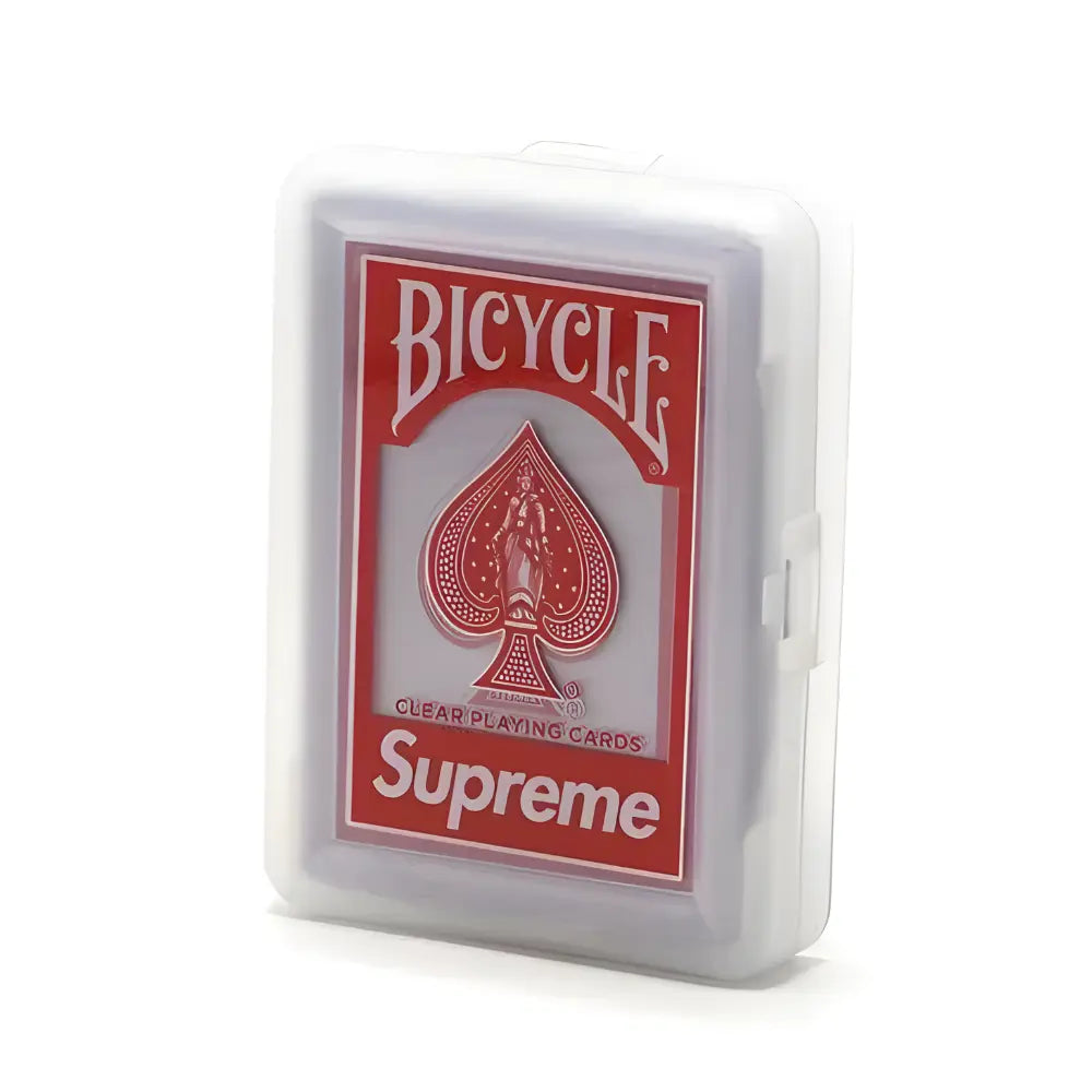 Supreme X Bicycle Clear Playing Cards 1