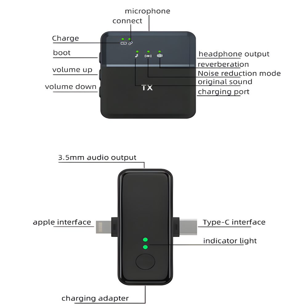 Wireless SX31 3 In 1 Microphone For Both IOS And Android 4