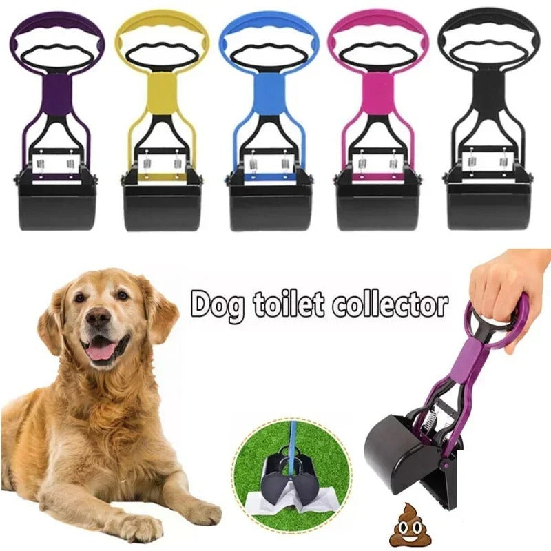 Dog Pooper Sccoper Clip Handle Black