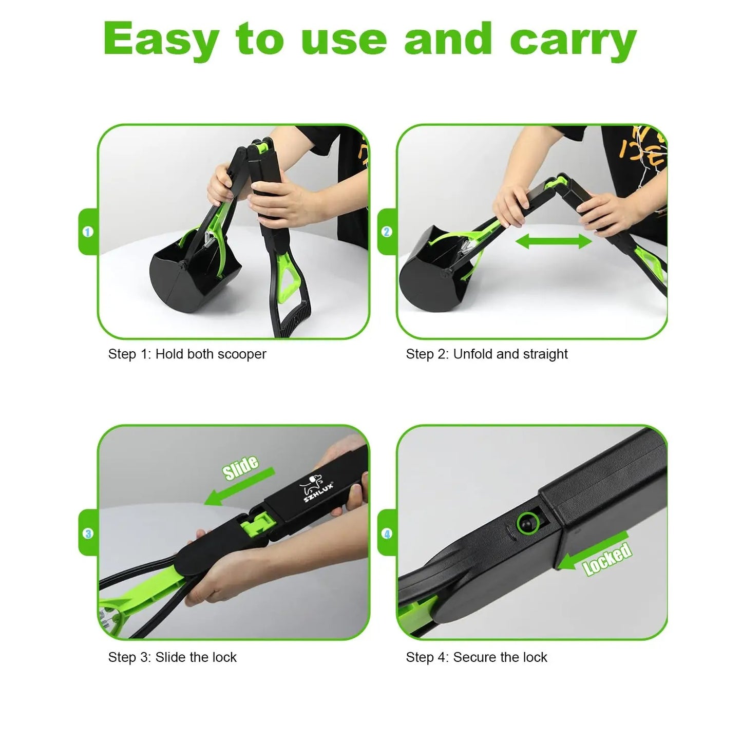 Dog Pooper Scooper Foldable Cleaner