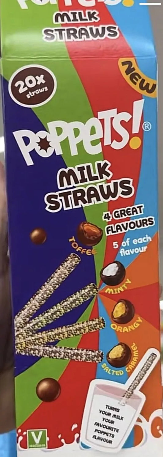 Poppets Milk Straw 20 Straws